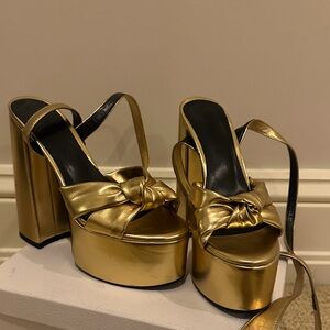 Gold Platform Heels